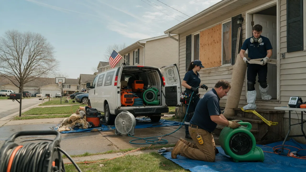Water Damage Restoration in Alhambra, IL near me